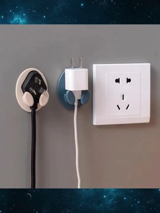 电源线头整理支架创意电源插座神器收纳架厨房壁挂式插头挂钩#挂钩 #收纳整理 #生活好帮手 #家用好物 #居家好物