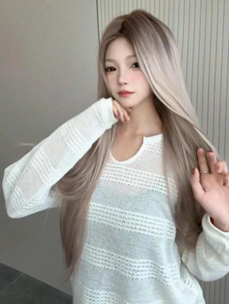 #渐变发型 #假发 #高层次长发 #假发美女