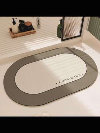 卫生间地垫浴室吸水防滑垫软硅藻泥卫浴门口脚垫浴缸洗水台吸水垫#卫生间地垫 #硅藻泥地垫 #吸水防滑垫 #浴室用品 #卫浴脚垫