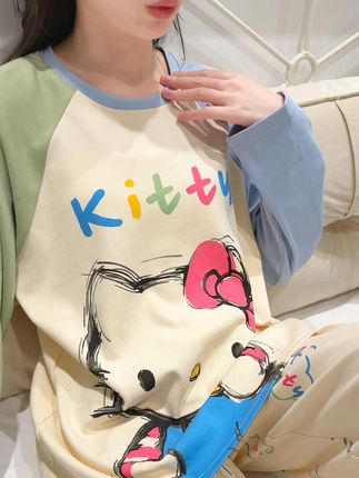少女卡通纯棉秋季睡衣上新啦 #睡衣家居服#纯棉#少女睡衣