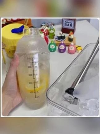 雪克杯奶茶店专用工具带刻度手摇杯雪克壶柠檬茶防溅盖调酒器套装