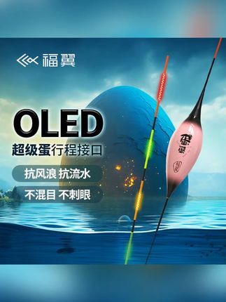 浮漂推荐 #浮漂 #夜光漂 #鸽子蛋夜光漂 #电子漂 #福翼浮漂 福翼OLED鸽子蛋夜光漂灯珠尾超长行程漂截口抗风浪走水正品电子漂