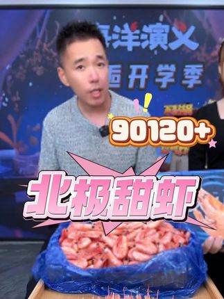 北极甜虾!不用煮的甜虾!化冻就能吃,肉里藏着甜,咬开还有籽,追剧、下酒超方便#扬叔来了 #北极甜虾 #鲜甜美味 #海洋演义