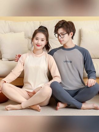 【7A抗菌】青少年保暖内衣套装初中生高中生男女圆领秋冬季保暖套装#青少年服饰 #秋冬保暖 #7A抗菌内衣 #圆领套装 #学生穿搭