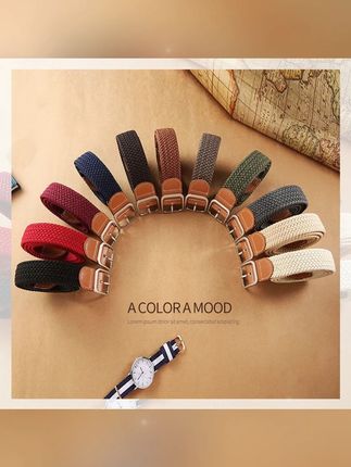 #郝劭文  推荐 腰带 帆布腰带男女无孔方扣皮带韩版潮流时尚个性弹力编织免打孔裤腰带 #裤腰带 #皮带 #帆布 #腰带  大腰围小腰围都能用的腰带喔