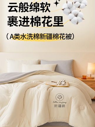 无印良品100%新疆棉花被2025新款秋冬被芯单双人加厚棉被四季通用#秋冬被子 #全棉被子 #家用被芯 #无印良品 #新疆棉被