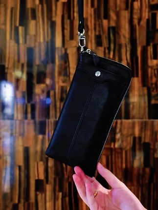 【宝马真皮】长款钱包头层牛皮手拿包商务卡包手机包真皮多功能#长款钱包 #头层牛皮手拿包 #商务卡包手机包