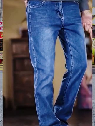 JEEP吉普男士秋冬水洗牛仔裤男裤子春秋款上新2025爆款休闲裤子