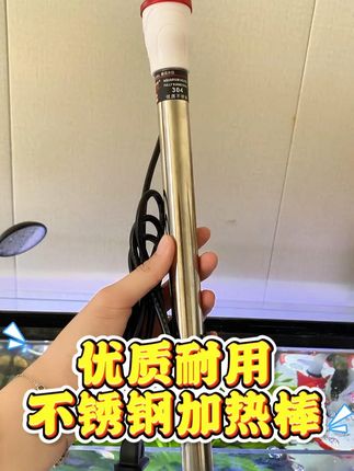 冬季加温,省电还安全的,这个加热棒是你的最佳选择#渔具用品 #加热棒 #不锈钢加热棒 #鱼缸加热棒