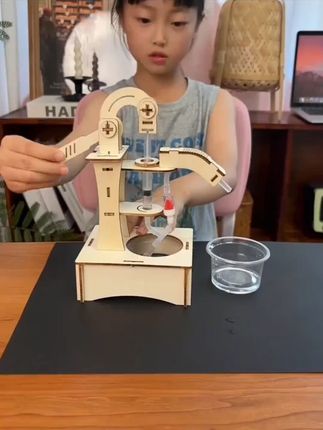 给小朋友买这套科学实验玩具,没有小朋友能拒绝的科学实验手工玩具#儿童玩具 #亲子互动 #手工作业 #手工diy