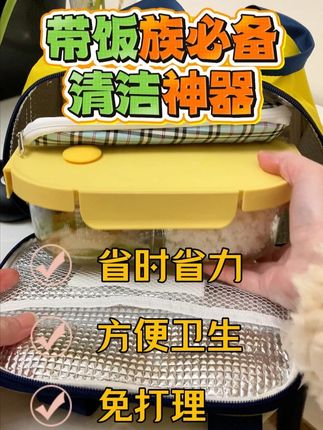 带饭上班必备清洁神器,省事省力。 #日常生活小妙招 #带饭 #好物推荐🔥 #居家必备 #实用好物