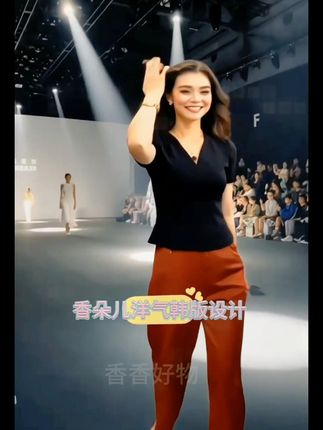 香朵儿洋气韩版时尚设计感套装女2025夏季新款温婉大方上衣休闲裤,香朵儿气质优雅高级感套装女2025夏季新款小众洋气上衣显瘦休闲裤时尚休闲简约大气 #韩版时尚 #夏季新款 #设计感套装