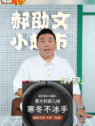 【24冬季福利】普路驰汽车方向盘套翻毛皮四季防滑保暖麂皮绒车把套#方向盘套 #车把套 #汽车方向盘套