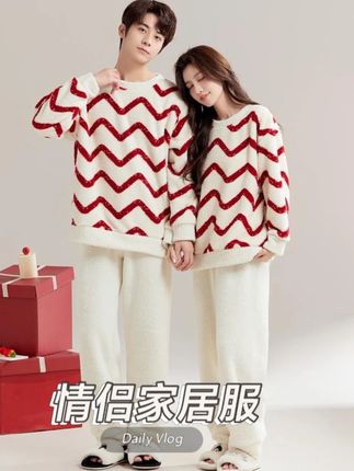 #睡衣家居服 这么好看温馨的家居服快@你的搭子一起穿,软软糯糯的,别提有多舒服了#睡衣控 #潮流穿搭 #男女同款