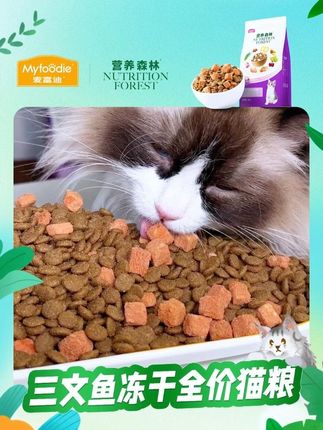 三文鱼猫粮的囤货装是真的香,比正装便宜,还方便储存!#麦富迪#营养森林#猫咪#养猫人