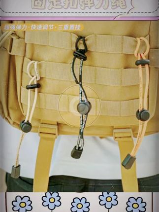 宝子们户外登山好帮手来啦!超实用的登山包固定挂扣弹力绳可调节绑绳设计,扩展背包外挂超方便,登山杖轻松固定,爱了 #登山包固定挂扣 #弹力绳 #户外装备 #登山杖固定