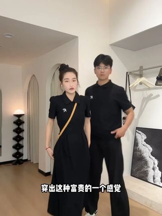 新款连衣裙百搭透气polo短袖遮肉显瘦休闲情侣装夏季大码女裙 #品质女装#穿出高级感#好看的衣服都在这里#显瘦遮肉#夏季新款