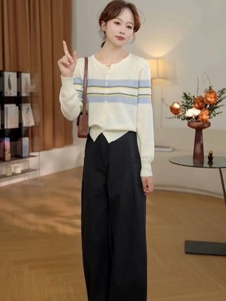 #小个子穿搭#谁穿谁好看#高级感穿搭#针织衫#显瘦穿搭