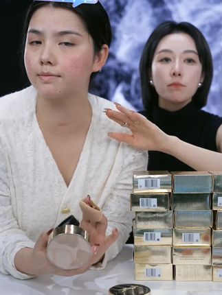没有美颜,没有滤镜真实上妆,轻松妈生好皮感!! #蝶安娜双层气垫 #持妆不假面 #养肤气垫 #定妆 #遮瑕推荐