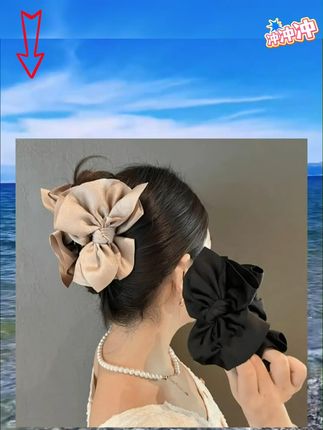 法式蝴蝶结抓夹女高级感缎面发夹后脑勺盘发鲨鱼夹低扎马尾夹头饰 法式蝴蝶结抓夹女高级感缎面发夹后脑勺盘发鲨鱼夹低扎马尾夹头饰#头饰发饰 #法式蝴蝶结抓夹 #鲨鱼夹 #缎面发夹 #蝴蝶结抓夹