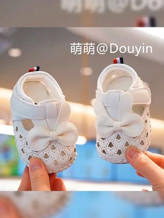 婴幼儿学步鞋子|宝宝学步鞋价格|凉鞋宝宝1-3岁 #宝宝学步鞋 #宝宝透气学步鞋 #母婴好物 夏季0-1岁婴儿周岁女宝宝公主鞋软底防踢学步透气镂空凉鞋步前鞋
