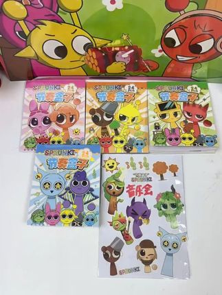 节奏盒子贴纸本儿童创意卡通可爱免裁剪手账装饰素材贴纸本小礼品#儿童贴纸本 #手账素材 #创意礼品 #卡通贴纸 #免裁剪贴纸