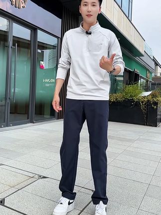 显高显瘦显腿长最大码230斤可穿! #cleanfit穿搭 #型男穿搭 #百搭裤子 #秋季新款 #男女同款
