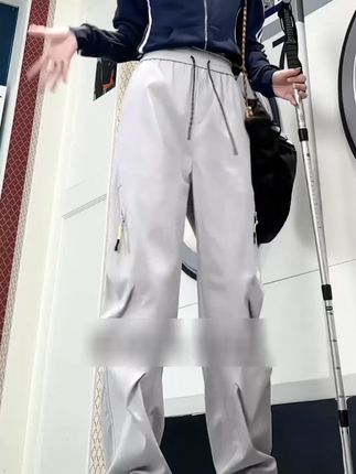 山系防风防水冲锋裤男女同款秋季潮牌宽松大码clenafit直筒休闲裤#ootd穿搭 #工装裤 #小众设计感 #时髦精 #牛仔裤