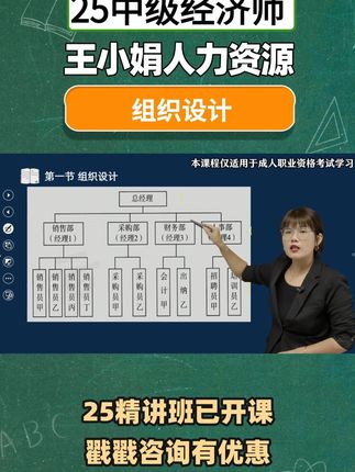 王小娟:一张图让你看懂管理层次和管理幅度的区别 #稳尚教育 #想考上找稳尚 #王小娟 #中级经济师 #速上