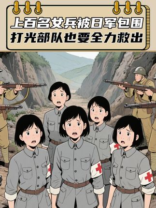 上百名女兵被日军包围,为何聂荣臻下死命令:打光部队也要救出 #近代史 #历史故事 #抗战历史 #轻漫计划