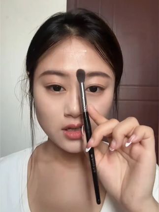 魅仔K165火苗鼻影刷阴影晕染刷细光峰羊毛局部提亮高光眼影化妆刷#化妆师 #眼影刷 #晕染刷 #鼻影刷 #化妆刷推荐