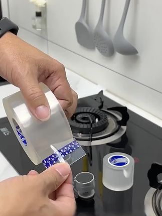 厨房 水槽防水贴条防油防霉卫生间胶带美缝贴水池密封条,透明不影响美观