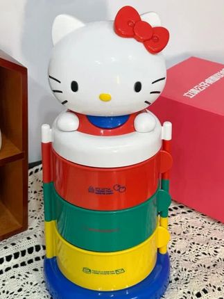 超可爱!中古HelloKT旋转猫咪收纳架,萌趣实用必备 #中古好物 #中古收纳桶 #猫咪收纳架 #中古KT架 #家居收纳