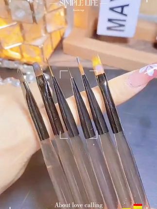 日式冰灰美甲笔专业笔刷工具高级彩绘扫扫笔拉线渐变晕染刷初学者#美甲笔推荐 #好物种草 #仙女必备 #美甲分享 #抖音种草