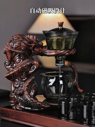 吸一下就能泡茶的茶具,你用上了吗#磁吸茶具 #自动茶具 #唐丰凤翥龙翔自动茶具