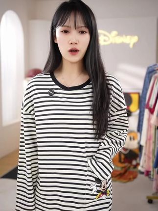 早秋薄款纯棉睡衣套装! #纯棉睡衣#居家服睡衣#睡衣