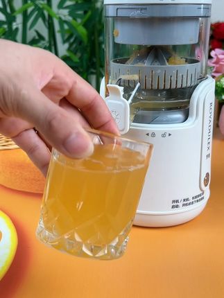 终于找到不用插电就能榨果汁的机器了,仿石磨低速挤压方式,出来的果汁清甜爽口#充电榨汁机 #暑假必备 #鲜榨果汁 #原汁机