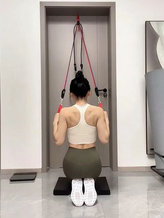 CALLIVEN弹力绳瑜伽带开肩美背健身瑜伽多功能弹力带居家 姐妹们,练背跟练版来啦!不准不练!#练背  #好身材练起来  #居家锻炼  #减脂塑形  #脸垮