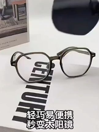日夜两用偏光墨镜夹片男近视驾驶钓鱼太阳镜防紫外线夜视专用眼镜_0713_3 #好物种草