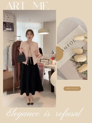 小香风の现代千金感|纺织纱混色拉毛外套 / 穿出富家千金感! #美出高级感 #小香外套 #秋冬穿搭 #时尚 #显白