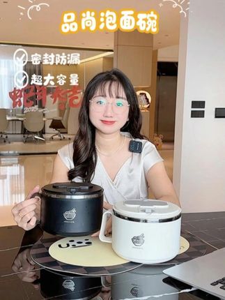 想去食堂打饭的,用这一个快餐杯就足够!#快餐杯 #饭盒 #泡面碗