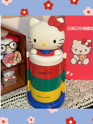 【猫咪】中古HelloKT旋转收纳桶猫头收纳架KT收纳架可爱#HelloKT收纳架 #猫咪收纳 #旋转收纳 #可爱家居 #收纳神器