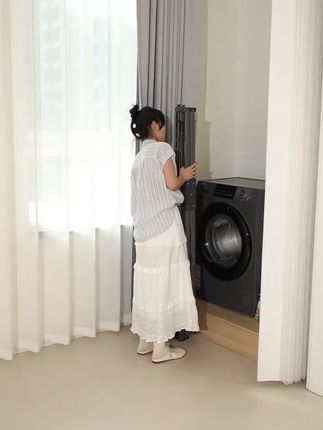 室外阳台家用简易室外落地双杆折叠凉衣杆立式衣服架可折叠挂衣架#凉衣杆 #可折叠 #家用好物 #室外晾晒 #落地凉衣杆