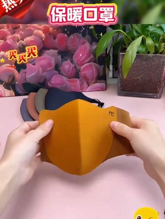 黄子韬推荐 【九快九2个】冬季美拉德保暖口罩户外骑行防风防寒加厚透气面罩#口罩 #保暖口罩 #护眼角口罩 #素颜神器 #黄子韬