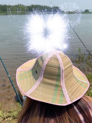 【2025新款】户外折叠草帽遮阳帽防晒太阳草帽
