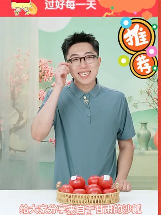【遇见美物】甘肃沙瓤西红柿 3斤中果/5斤大果 #沙瓤西红柿 #西红柿推荐 #酸甜多汁 #新鲜蔬果 #好物精选 @DOU+小助手 @DOU+上热门