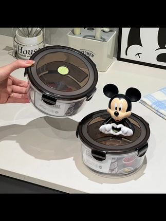 【5个大号】冰箱收纳盒圆形保鲜盒微波专用饭盒厨房收纳神器密封罐#冰箱收纳盒 #厨房收纳 #保鲜盒 #微波饭盒 #大号收纳盒