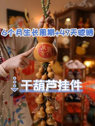 3 月种 9 月采!47 天晾晒真葫芦串 #好物分享 #好物推荐 #超便宜超划算 #平价好物 #挂件 @DOU+上热门
