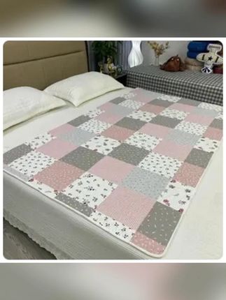 纯棉绗缝床盖夹棉隔脏垫防油防汗学生宿舍可机洗榻榻米飘窗防滑X