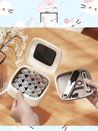 现在的针线盒也做得太好看了吧!一套工具齐全 #针线盒 #针线包 #缝缝补补 #居家好物 #轻奢